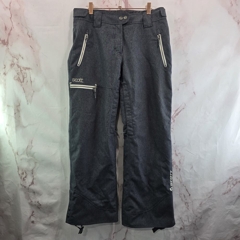 Scott Pants Womens 2 X 30 Gray Ski Snow Shell Insulated Ultimate High Rise